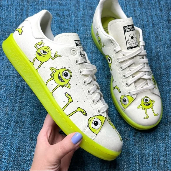 adidas gazelle silver green womens Adidas Stan Smith Monsters Inc. Mike Wazowski